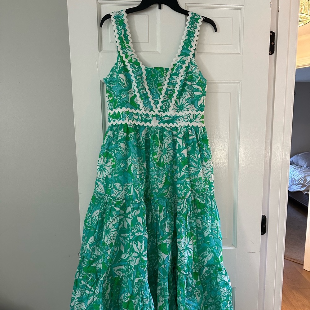 Lilly Pulitzer Pollie Midi Dress Sz 4 NWT